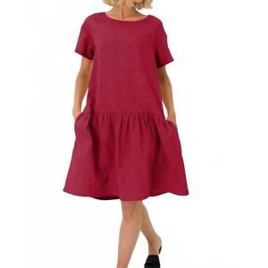 NEW LE MUSE blossom dress in cerise